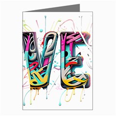 Graffiti Love Greeting Cards (pkg Of 8)