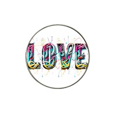 Graffiti Love Hat Clip Ball Marker (4 Pack) by essentialimage