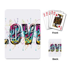 Graffiti Love Playing Cards Single Design (rectangle)