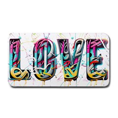 Graffiti Love Medium Bar Mat by essentialimage