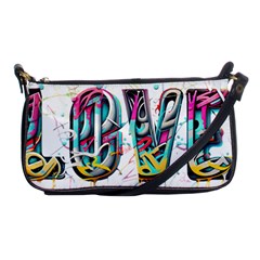 Graffiti Love Shoulder Clutch Bag by essentialimage