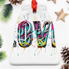 Graffiti Love Bell Ornament (two Sides)