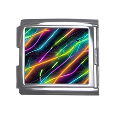 Vibrant Neon Dreams Mega Link Italian Charm (18mm)