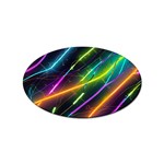 Vibrant Neon Dreams Sticker Oval (100 pack) Front