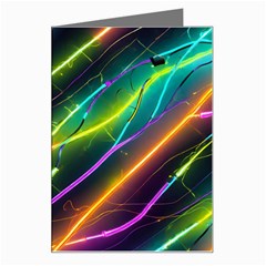 Vibrant Neon Dreams Greeting Card by essentialimage