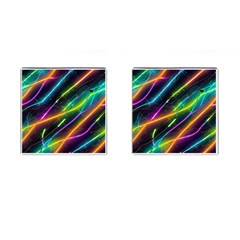 Vibrant Neon Dreams Cufflinks (square) by essentialimage