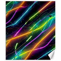 Vibrant Neon Dreams Canvas 8  X 10  by essentialimage