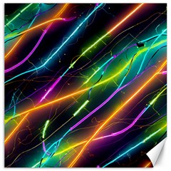 Vibrant Neon Dreams Canvas 12  X 12  by essentialimage