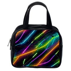 Vibrant Neon Dreams Classic Handbag (one Side) by essentialimage