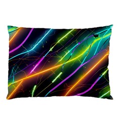 Vibrant Neon Dreams Pillow Case by essentialimage