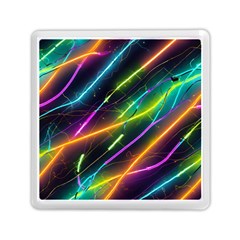 Vibrant Neon Dreams Memory Card Reader (square) by essentialimage