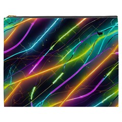 Vibrant Neon Dreams Cosmetic Bag (xxxl) by essentialimage