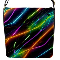 Vibrant Neon Dreams Flap Closure Messenger Bag (s) by essentialimage