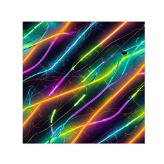 Vibrant Neon Dreams Square Satin Scarf (30  X 30 ) by essentialimage