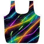 Vibrant Neon Dreams Full Print Recycle Bag (XXXL) Front