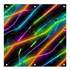 Vibrant Neon Dreams Banner And Sign 4  X 4  by essentialimage