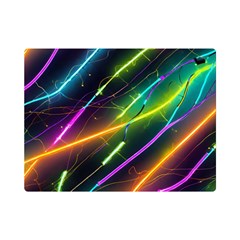 Vibrant Neon Dreams Premium Plush Fleece Blanket (mini) by essentialimage