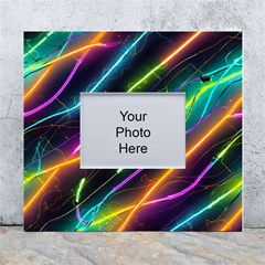 Vibrant Neon Dreams White Wall Photo Frame 5  X 7  by essentialimage