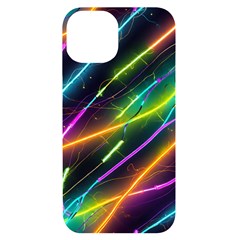 Vibrant Neon Dreams Iphone 14 Black Uv Print Case by essentialimage