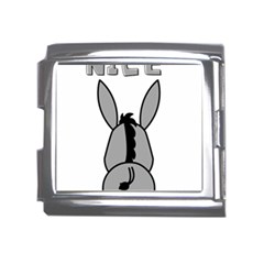 Donkey Ass Funny Nice Cute Floppy Mega Link Italian Charm (18mm) by Sarkoni