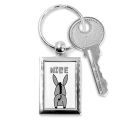 Donkey Ass Funny Nice Cute Floppy Key Chain (rectangle) by Sarkoni