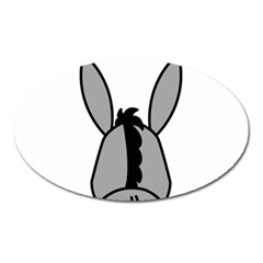 Donkey Ass Funny Nice Cute Floppy Oval Magnet by Sarkoni