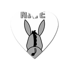 Donkey Ass Funny Nice Cute Floppy Heart Magnet by Sarkoni