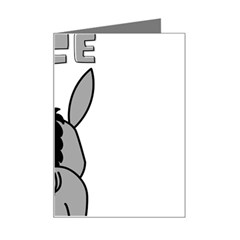 Donkey Ass Funny Nice Cute Floppy Mini Greeting Card by Sarkoni