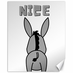 Donkey Ass Funny Nice Cute Floppy Canvas 16  X 20  by Sarkoni