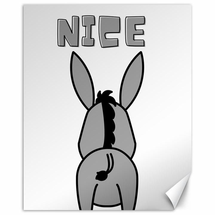 Donkey Ass Funny Nice Cute Floppy Canvas 16  x 20 