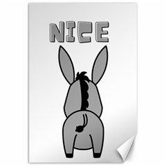 Donkey Ass Funny Nice Cute Floppy Canvas 20  X 30  by Sarkoni