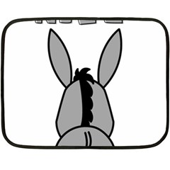 Donkey Ass Funny Nice Cute Floppy Two Sides Fleece Blanket (mini) by Sarkoni