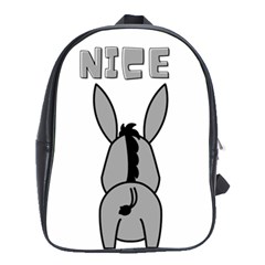 Donkey Ass Funny Nice Cute Floppy School Bag (large) by Sarkoni