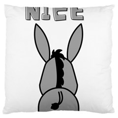 Donkey Ass Funny Nice Cute Floppy Standard Premium Plush Fleece Cushion Case (one Side) by Sarkoni