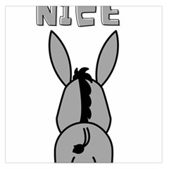 Donkey Ass Funny Nice Cute Floppy Square Satin Scarf (36  X 36 ) by Sarkoni