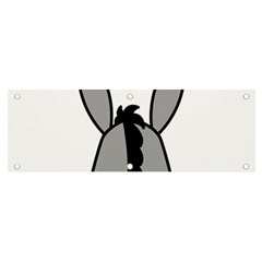 Donkey Ass Funny Nice Cute Floppy Banner And Sign 6  X 2  by Sarkoni