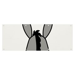 Donkey Ass Funny Nice Cute Floppy Banner And Sign 8  X 3  by Sarkoni