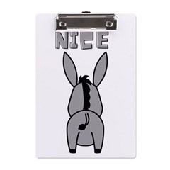 Donkey Ass Funny Nice Cute Floppy A5 Acrylic Clipboard by Sarkoni