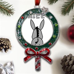 Donkey Ass Funny Nice Cute Floppy Metal X mas Lollipop With Crystal Ornament by Sarkoni