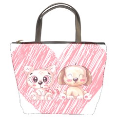 Paw Dog Pet Puppy Canine Cute Bucket Bag by Sarkoni