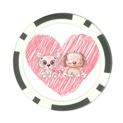 Paw Dog Pet Puppy Canine Cute Poker Chip Card Guard (10 Pack) by Sarkoni