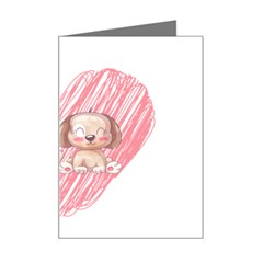 Cat Kitten Feline Pet Animal Cute Mini Greeting Card by Sarkoni