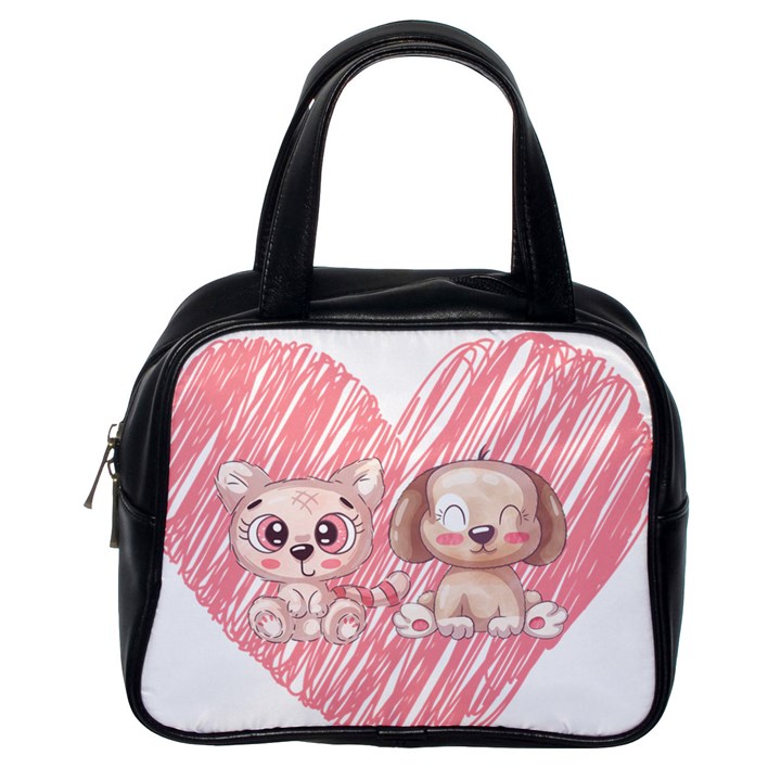 Cat Kitten Feline Pet Animal Cute Classic Handbag (One Side)