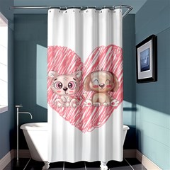 Cat Kitten Feline Pet Animal Cute Shower Curtain 36  X 72  (stall)  by Sarkoni