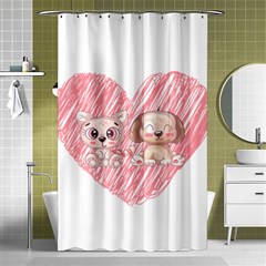 Cat Kitten Feline Pet Animal Cute Shower Curtain 48  X 72  (small)  by Sarkoni