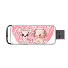 Cat Kitten Feline Pet Animal Cute Portable Usb Flash (one Side) by Sarkoni