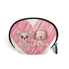 Dog Cat Animal Pet Heart Love Accessory Pouch (small) by Sarkoni