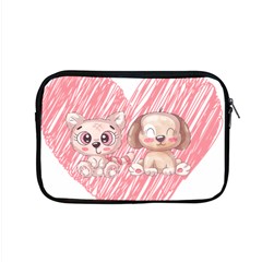 Dog Cat Animal Pet Heart Love Apple Macbook Pro 15  Zipper Case by Sarkoni