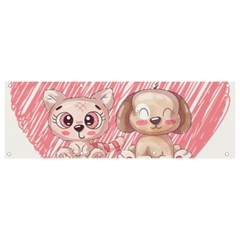 Paw Dog Pet Puppy Canine Cute Banner And Sign 9  X 3  by Sarkoni