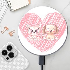 Cat Kitten Feline Pet Animal Cute Wireless Fast Charger(white) by Sarkoni